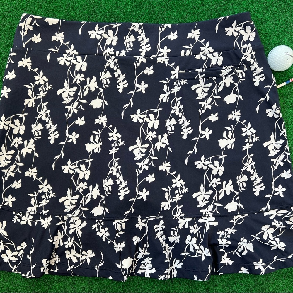 Tail Navy and White Floral Golf Skort - Picture 2 of 5